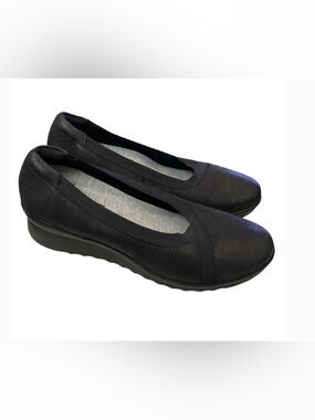 Cloudsteppers by Clarks Caddell Dash  Wedge Slip On Shoes Comfort Sz 9
